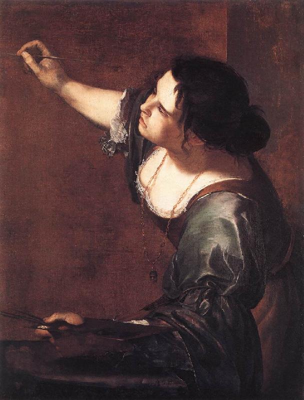 GENTILESCHI, Artemisia Self-Portrait as the Allegory of Painting fdg France oil painting art